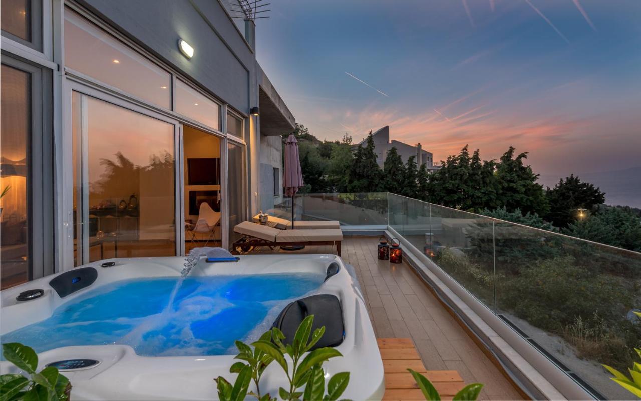 דירות איקסיה Flyviewflatsgold Privatehottub With Seaview מראה חיצוני תמונה
